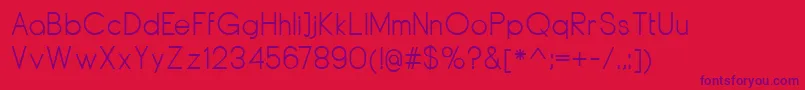 DyelineRegular Font – Purple Fonts on Red Background