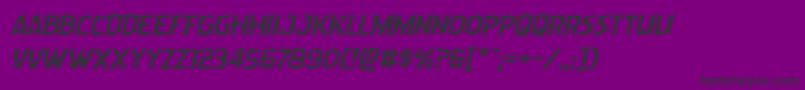 Wormcuisineexpandital Font – Black Fonts on Purple Background