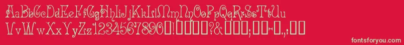 More about AcadianTM Font AcadianTM Font – Green Fonts on Red Background