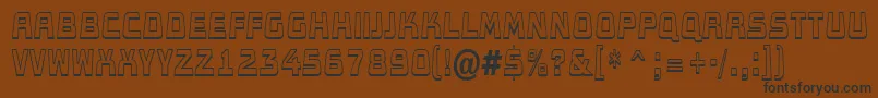 Concep7 Font – Black Fonts on Brown Background