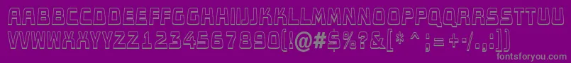 Concep7 Font – Gray Fonts on Purple Background