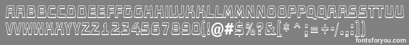 Concep7 Font – White Fonts on Gray Background