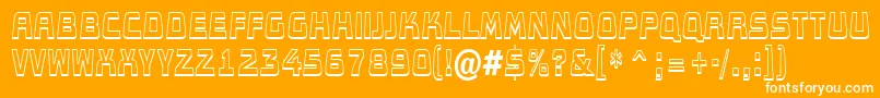 Concep7 Font – White Fonts on Orange Background