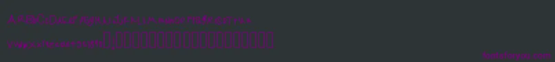 Шрифт Jekafont – фиолетовые шрифты на чёрном фоне