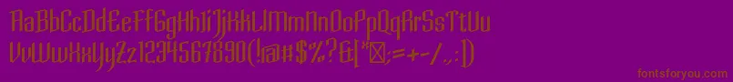DaimonionRegular Font – Brown Fonts on Purple Background