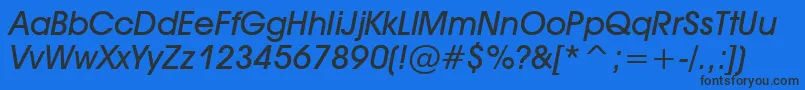 Tt0157m Font – Black Fonts on Blue Background