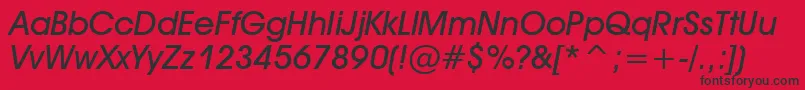 Tt0157m Font – Black Fonts on Red Background