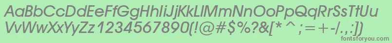 Tt0157m Font – Gray Fonts on Green Background