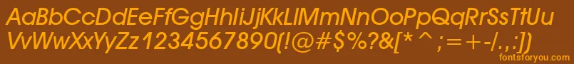 Tt0157m Font – Orange Fonts on Brown Background