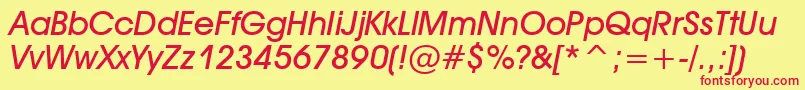 Tt0157m Font – Red Fonts on Yellow Background