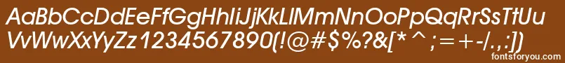 Tt0157m Font – White Fonts on Brown Background