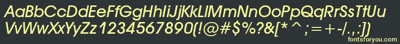 Tt0157m Font – Yellow Fonts on Black Background