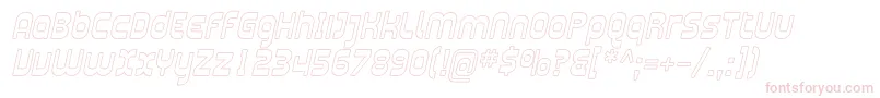 PlasmaticaOutlineItalic Font – Pink Fonts