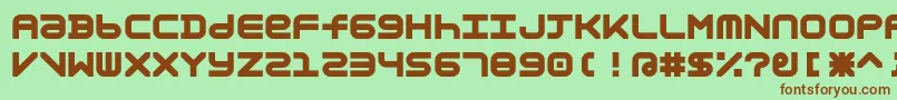 AstronomicMono Font – Brown Fonts on Green Background