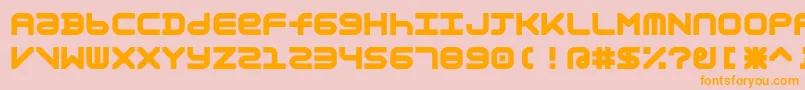 AstronomicMono Font – Orange Fonts on Pink Background