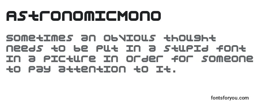 Обзор шрифта AstronomicMono