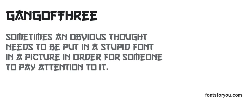 Review of the GangOfThree Font