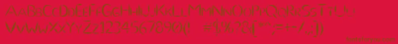 Police Ulse – polices brunes sur fond rouge
