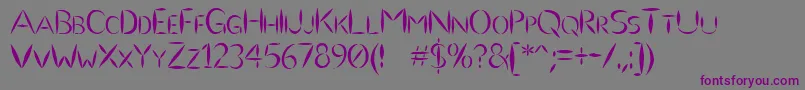 Ulse Font – Purple Fonts on Gray Background