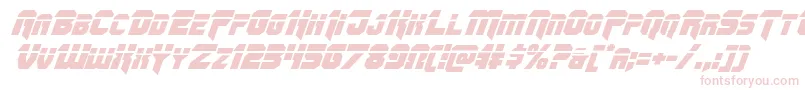 Omegaforcelaserital11 Font – Pink Fonts on White Background