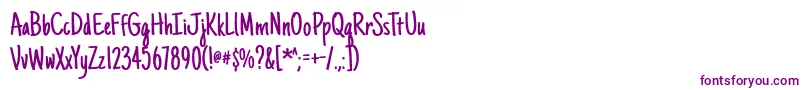 Lisätietoja Justanotherhand-fontista Justanotherhand-fontti – violetit fontit