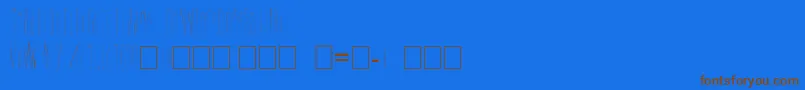 Шрифт Paki – коричневые шрифты на синем фоне