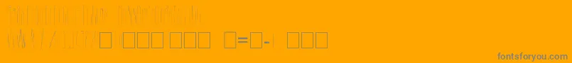 フォントPaki – オレンジの背景に灰色の文字
