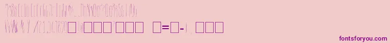フォントPaki – ピンクの背景に紫のフォント