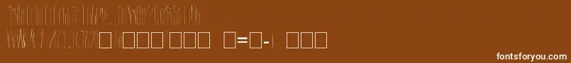 Шрифт Paki – белые шрифты на коричневом фоне