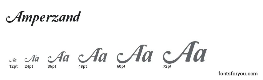 Размеры шрифта Amperzand