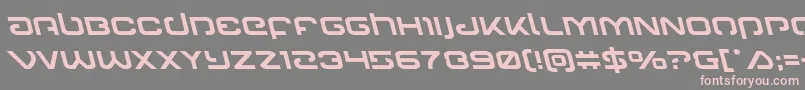 Gunrunnerleft Font – Pink Fonts on Gray Background