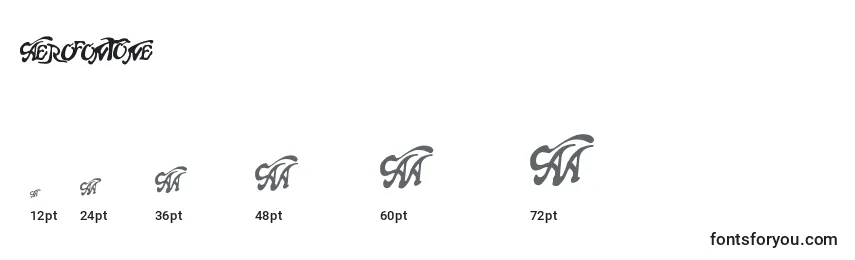 AeroFontOne Font Sizes