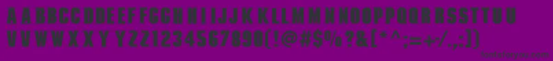 Шрифт Mannohkserif – чёрные шрифты на фиолетовом фоне