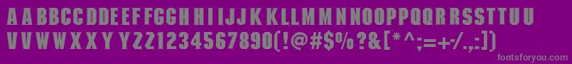 Шрифт Mannohkserif – серые шрифты на фиолетовом фоне