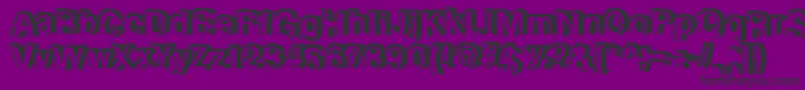Rewindforward Font – Black Fonts on Purple Background