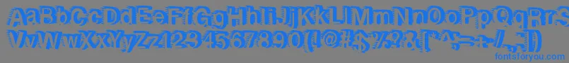 Rewindforward Font – Blue Fonts on Gray Background