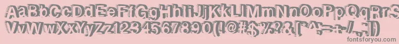More about Rewindforward Font Rewindforward Font – Gray Fonts on Pink Background