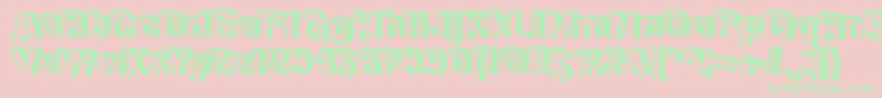 Rewindforward Font – Green Fonts on Pink Background