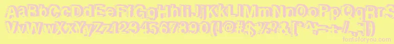 Rewindforward Font – Pink Fonts on Yellow Background