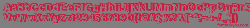 Rewindforward Font – Red Fonts on Gray Background