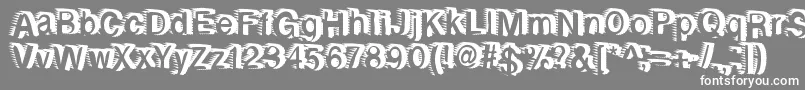 フォントRewindforward – 灰色の背景に白い文字