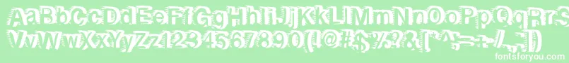 Rewindforward Font – White Fonts on Green Background