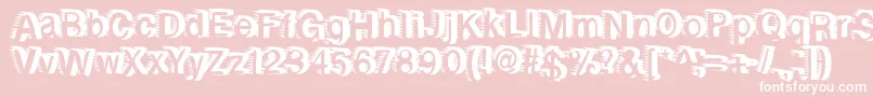 Rewindforward Font – White Fonts on Pink Background