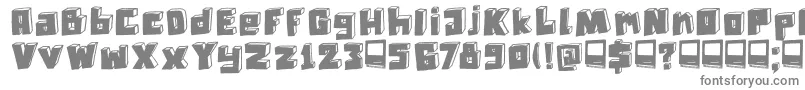 DkTechnojunk-Schriftart – Graue Schriften