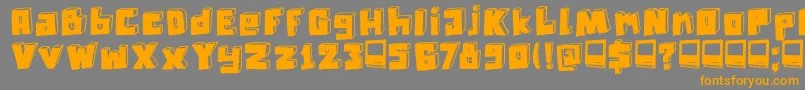 fuente DkTechnojunk – Fuentes Naranjas Sobre Fondo Gris