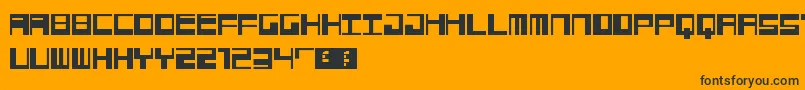 Jangotype Font – Black Fonts on Orange Background