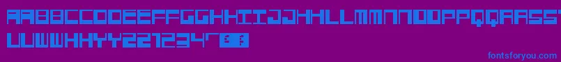 Jangotype Font – Blue Fonts on Purple Background