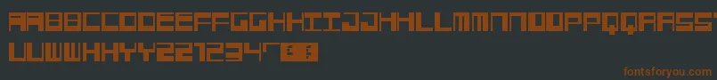 Jangotype Font – Brown Fonts on Black Background