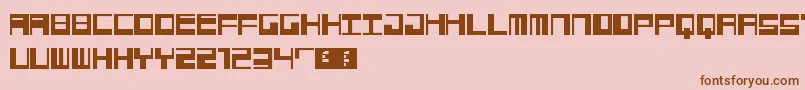 Jangotype Font – Brown Fonts on Pink Background