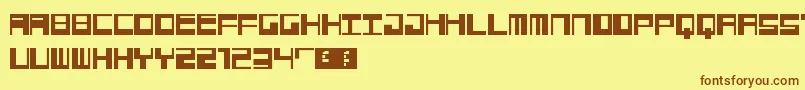 Jangotype Font – Brown Fonts on Yellow Background
